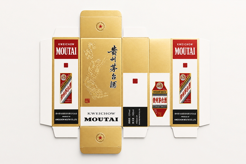 折叠纸盒侧边封口示意